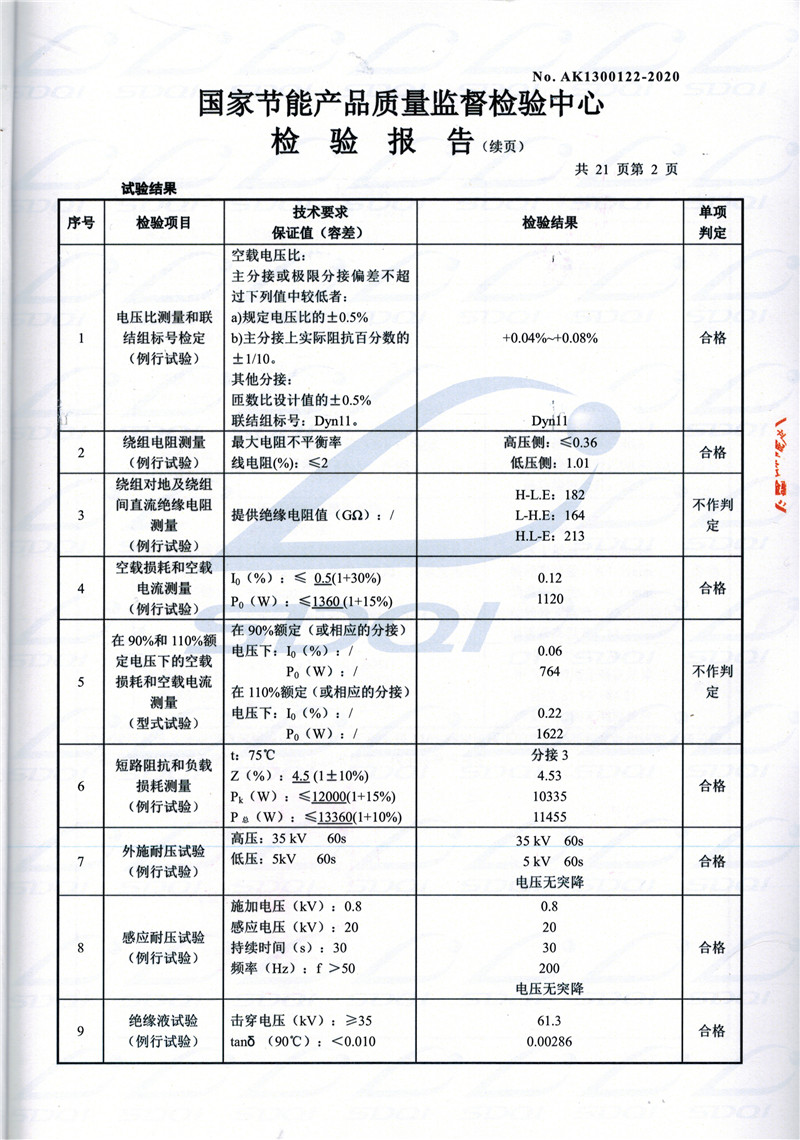 高低压试验报告-S11-1250平武平武平武油浸式变压器-2.jpg